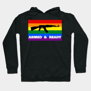 Armed and Ready (Pride Flag)| First Amendment| Cool and Cute Stickers| T-Shirts Hoodie